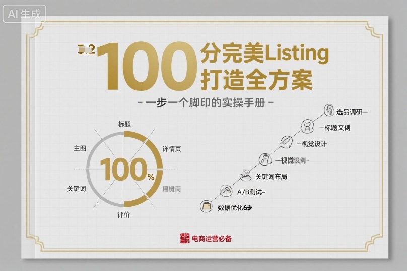 100分完美Listing打造全方案,想要完美listing必须是需要一步一个脚印的-青心网创站