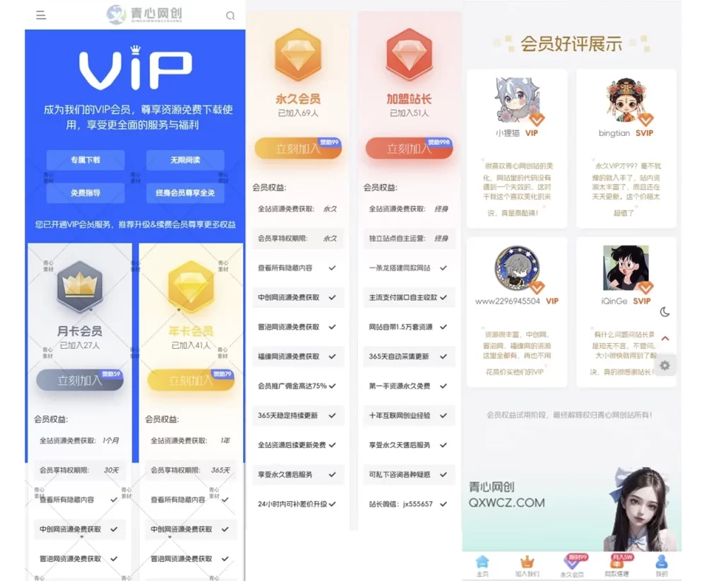 子比主题美化 – 自定义VIP会员开通页面