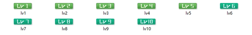 素材图片 – 简约绿LV1-10等级图标|青心网创站