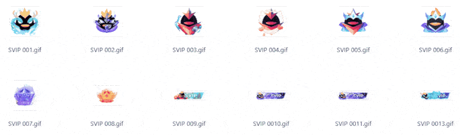 素材图片 – 用户会员酷炫vip动态图标图片