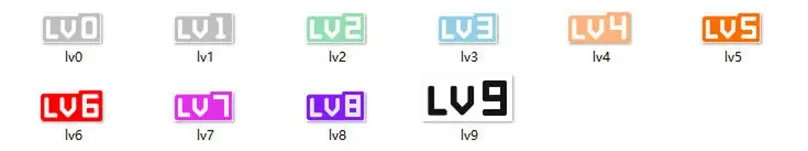 素材图片 – 仿B站用户等级图标素材|青心网创站