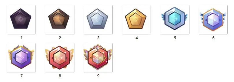 素材图片 – 简约认证徽章等级图标|青心网创站