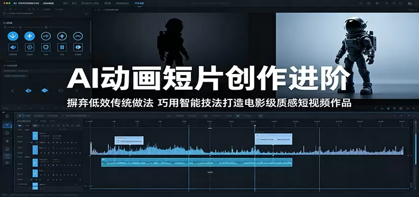 AI动画短片创作进阶：摒弃低效传统做法，巧用智能技法打造电影级质感短视频作品|青心网创站