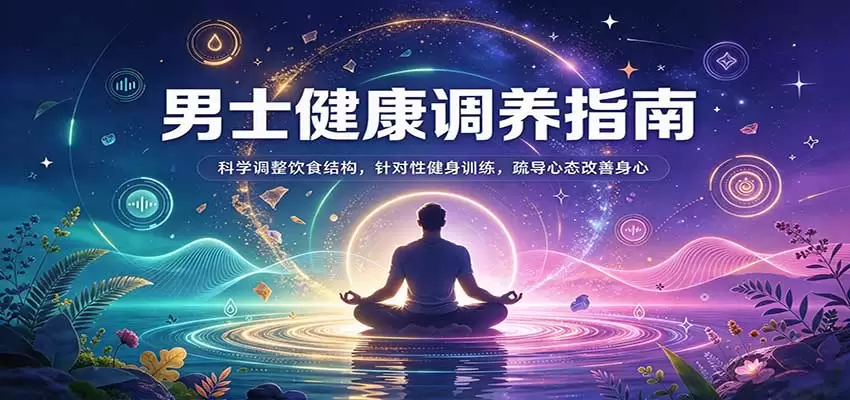 男士健康调养指南：科学调整饮食结构，针对性健身训练，疏导心态改善身心 - 青心资源站