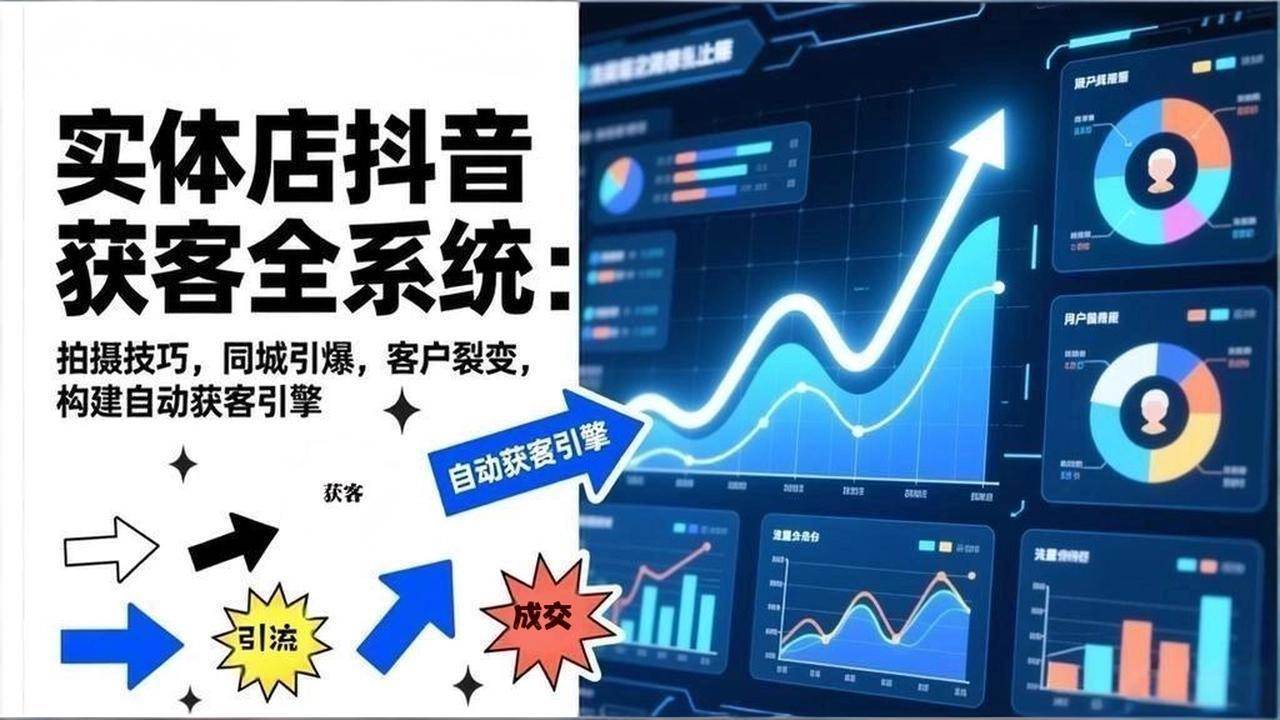 （17090期）2026实体店抖音获客全系统：拍摄技巧，同城引爆，客户裂变，构建自动获客引擎青心网创青心网创站