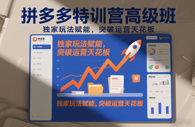 拼多多特训营高阶班，独家玩法赋能，突破运营天花板（更新26年1月）青心网创青心网创站