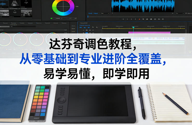 达芬奇调色教程，从零基础到专业进阶全覆盖，易学易懂，即学即用青心网创青心网创站