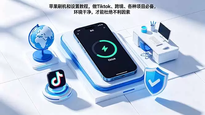 苹果刷机和设置教程，做Tiktok、跨境、各种项目必备，环境干净，才能杜绝不利因素|青心网创站