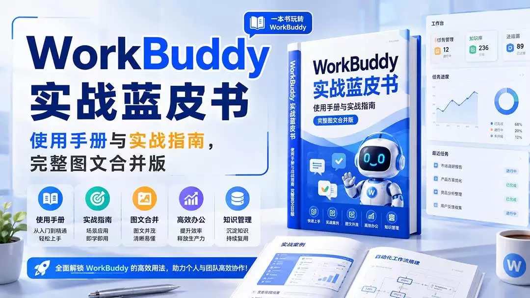 （20106期）WorkBuddy实战蓝皮书，使用手册与实战指南，完整图文合并版 - 青心资源站