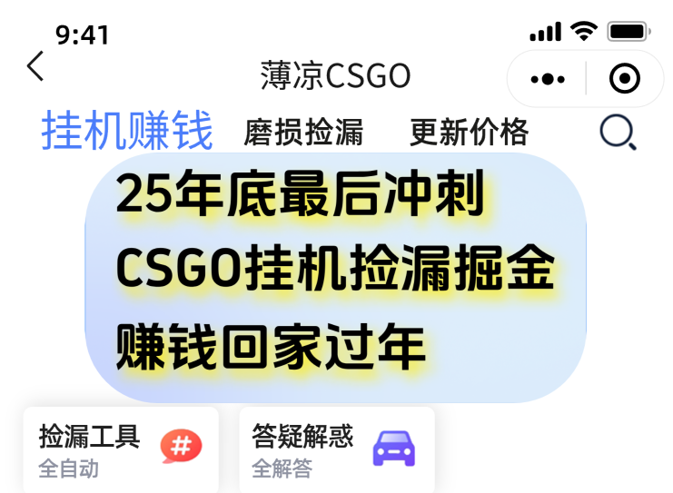 用CSGO游戏挂机捡漏掘金赚钱掘金,一部手机轻松日入500+-青心网创站