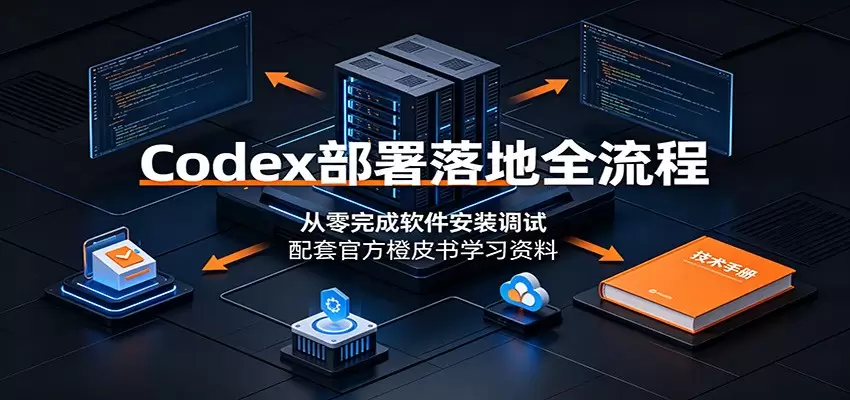 Codex部署落地全流程：从零完成软件安装调试，配套官方橙皮书学习资料|青心网创站