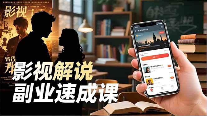 (16740期)Tk影视解说副业速成课,软件安装、全流程实操、爆款预设,新手两周变现-青心网创站