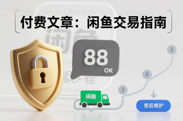 付费文章：闲鱼交易指南，怎么才能降低被坑被马扁的概率-青心网创站