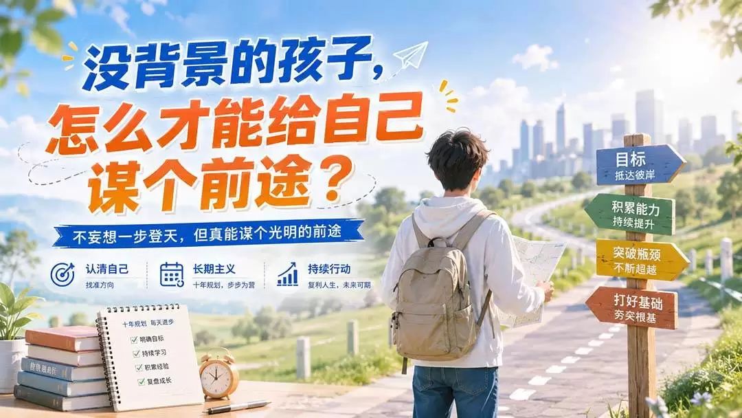 （20180期）付费文章：没背景的孩子，怎么才能给自己谋个前途？ - 青心资源站