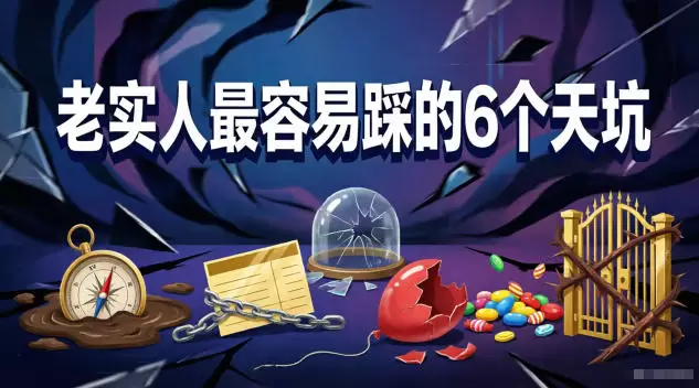 付费文章：老实人最容易踩的6个天坑|青心网创站