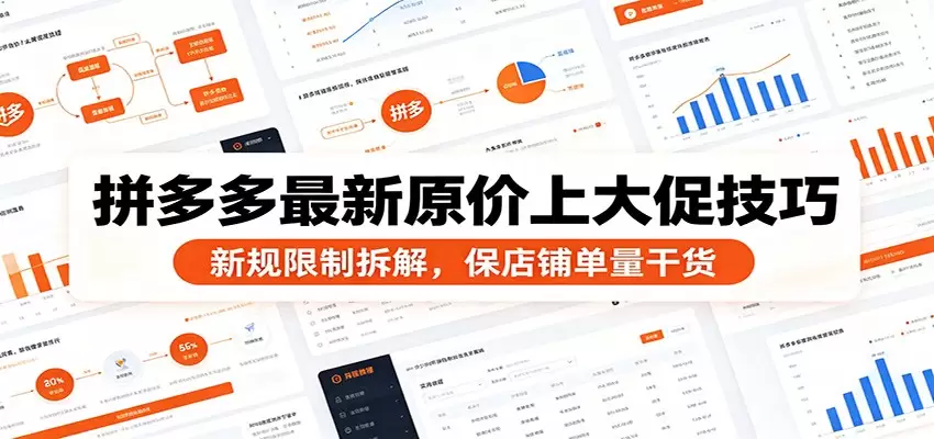 拼多多最新原价上大促技巧：新规限制拆解，保店铺单量干货|青心网创站