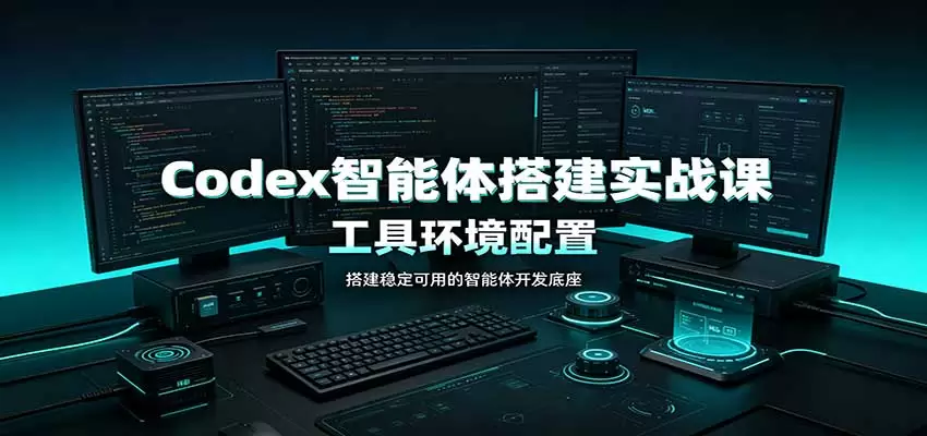 Codex智能体搭建实战课：工具环境配置，自定义技能开发，多业务自动化教学 - 青心资源站