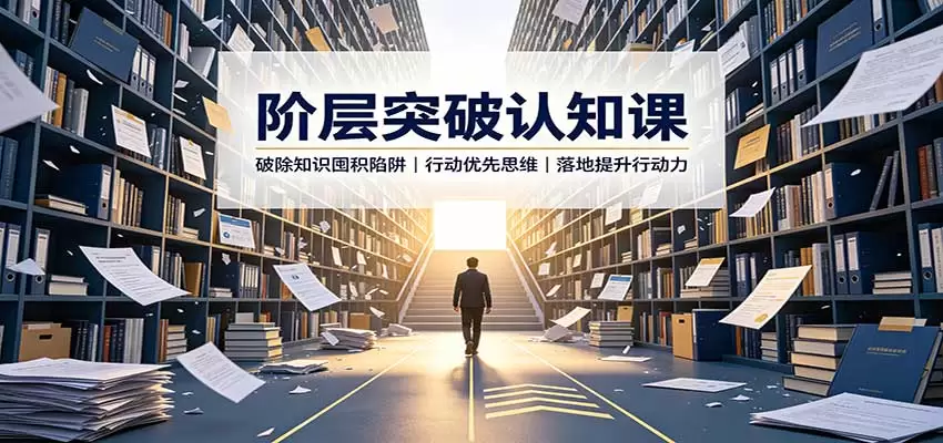 阶层突破认知课：破除知识囤积陷阱，行动优先思维，落地提升行动力 - 青心资源站
