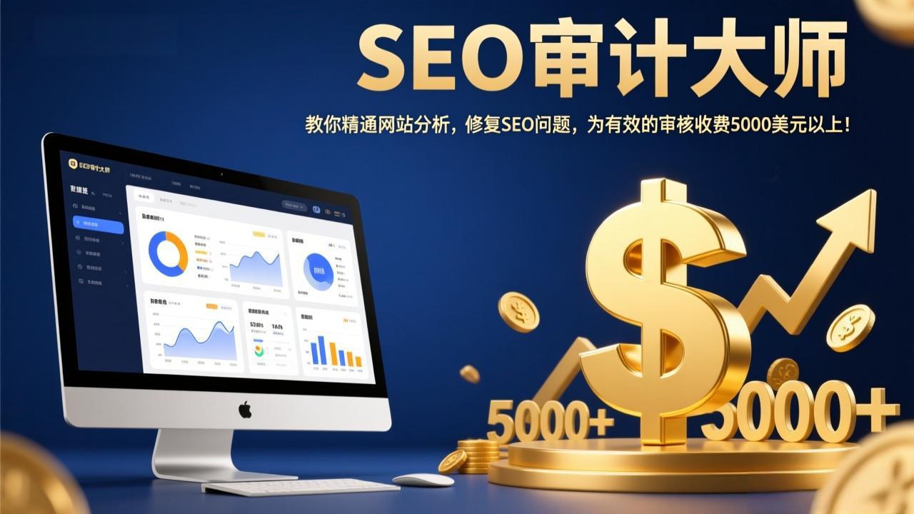 SEO审计大师:教你精通网站分析,修复SEO问题,为有效的审核收费5000美元以上!青心网创青心网创站