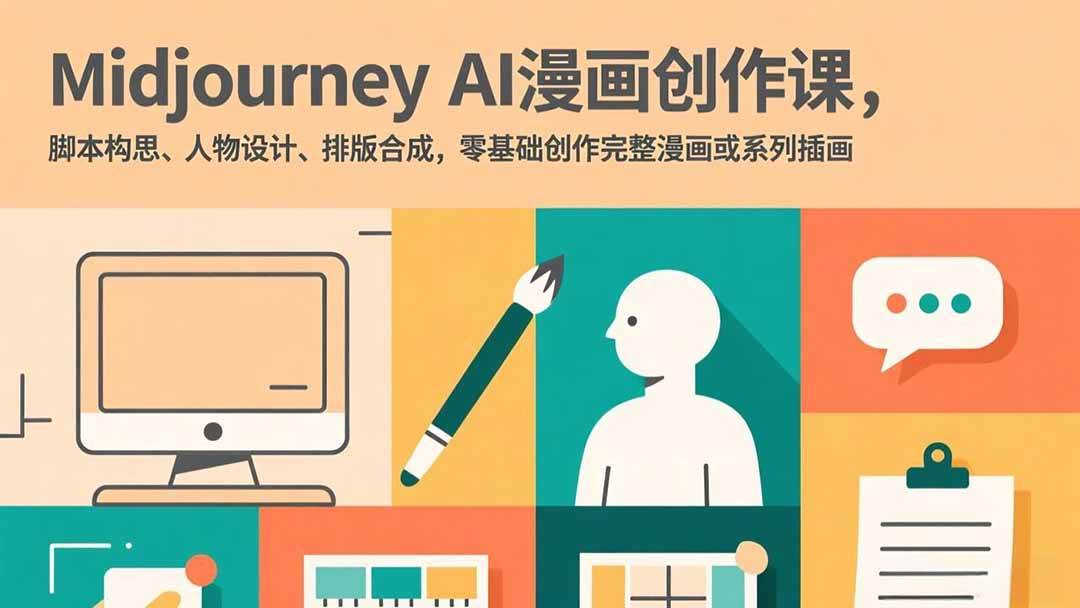 (17299期)Midjourney AI漫画创作课,脚本构思、人物设计、排版合成,零基础创作完整漫画或系列插画 (17299期)Midjourney AI漫画创作课,脚本构思、人物设计、排版合成,零基础创作完整漫画或系列插画