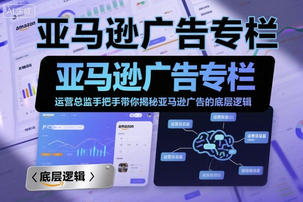 亚马逊广告专栏：运营总监手把手带你揭秘亚马逊广告的底层逻辑-青心网创站