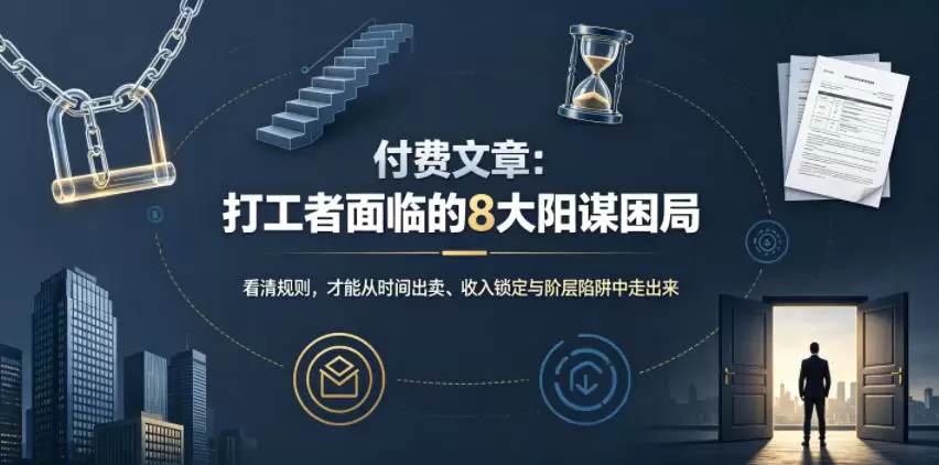 付费文章：打工者面临的8大阳谋困局|青心网创站