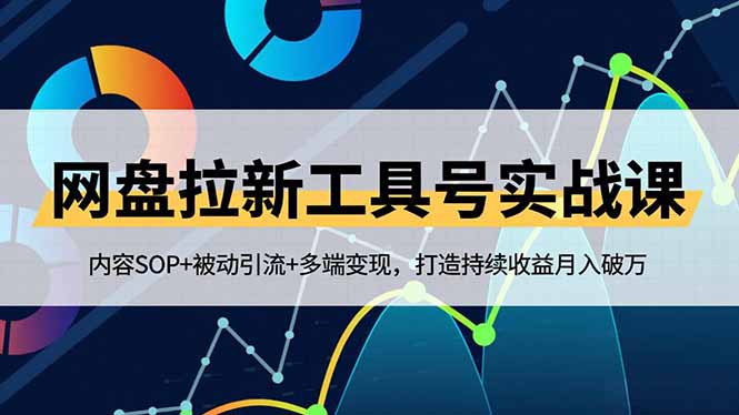 网盘拉新工具号实战课,内容SOP+被动引流+多端变现,打造持续收益月入破万-青心网创站