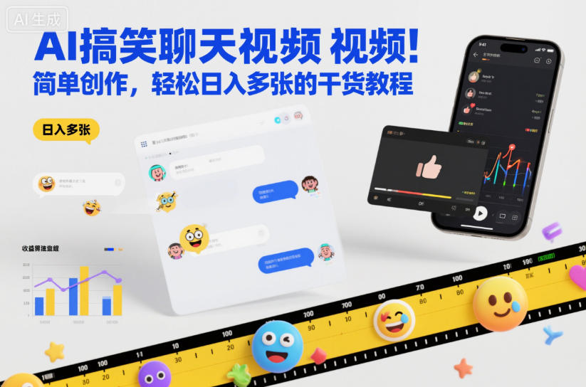 AI搞笑聊天视频,简单创作,轻松日入多张的干货教程-青心网创站