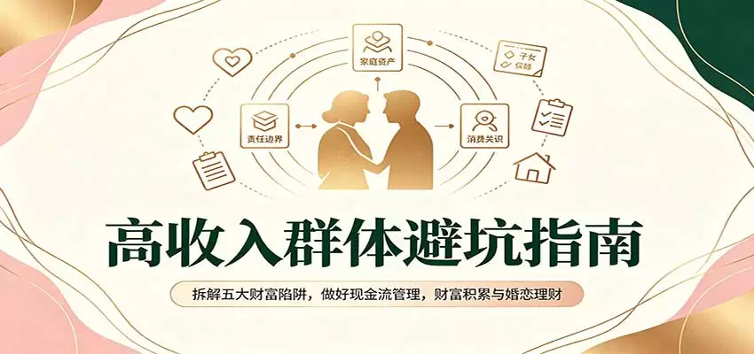 高收入群体避坑指南：拆解五大财富陷阱，做好现金流管理，财富积累与婚恋理财|青心资源站