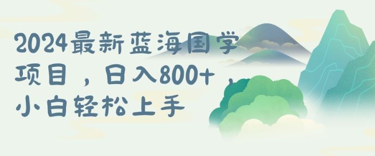 国学项目，长期蓝海可矩阵，从0-1的过程【揭秘】-青心网创站