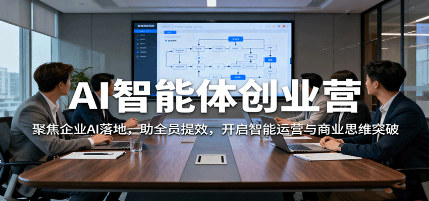 AI智能体创业营:聚焦企业AI落地,助全员提效,开启智能运营与商业思维突破-青心网创站