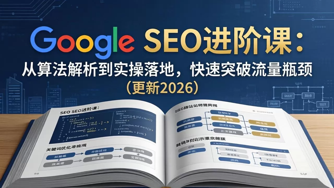 Google SEO进阶课：从算法解析到实操落地，快速突破流量瓶颈(更新2026|青心网创站