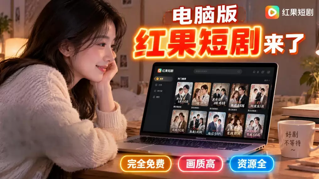 手机看短剧费眼?电脑版红果短剧来了,完全免费、画质高、资源全 手机看短剧费眼?电脑版红果短剧来了,完全免费、画质高、资源全