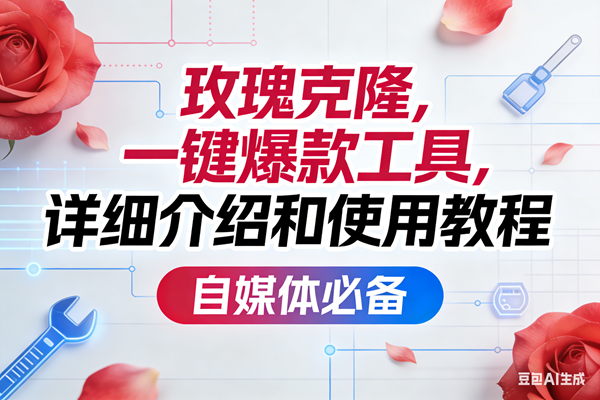 (17475期)玫瑰克隆,一键爆款工具详细介绍和使用教程,自媒体必备 (17475期)玫瑰克隆,一键爆款工具详细介绍和使用教程,自媒体必备