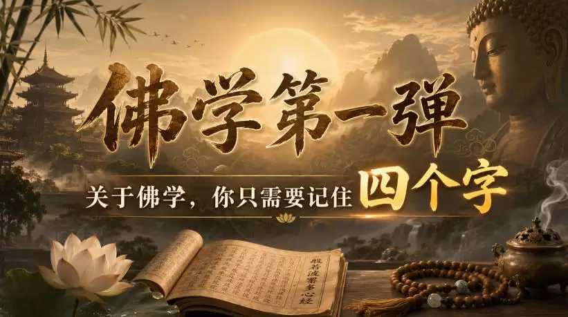 付费文章：佛学第一弹，关于佛学，你只需要记住四个字|青心网创站