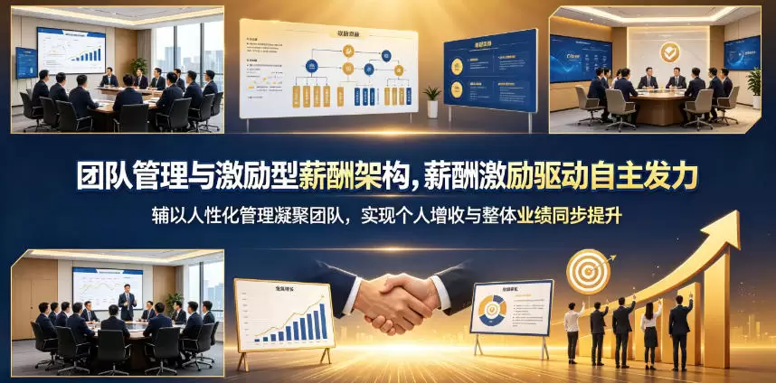 团队管理与激励型薪酬架构，薪酬激励驱动自主发力，辅以人性化管理凝聚团队，实现个人增收与整体业绩同步提升|青心网创站