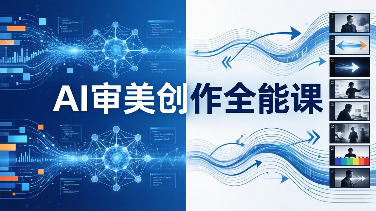 AI审美创作全能课：MJ+Seedance+模型训练+影视分镜+编剧，一站式掌握AI艺术创作|青心网创站