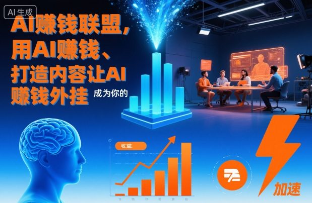 AI賺钱联盟，用AI賺钱、打造内容让AI成为你的賺钱外挂-青心网创站