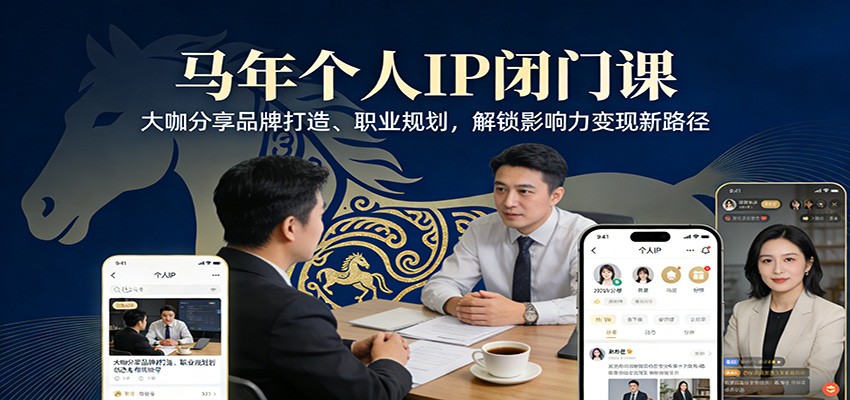 马年个人IP闭门课，大咖分享品牌打造、职业规划，解锁影响力变现新路径青心网创青心网创站