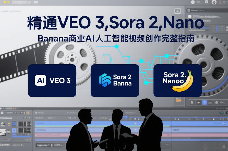 精通VEO 3，Sora 2，Nano Banana商业AI人工智能视频创作完整指南青心网创青心网创站