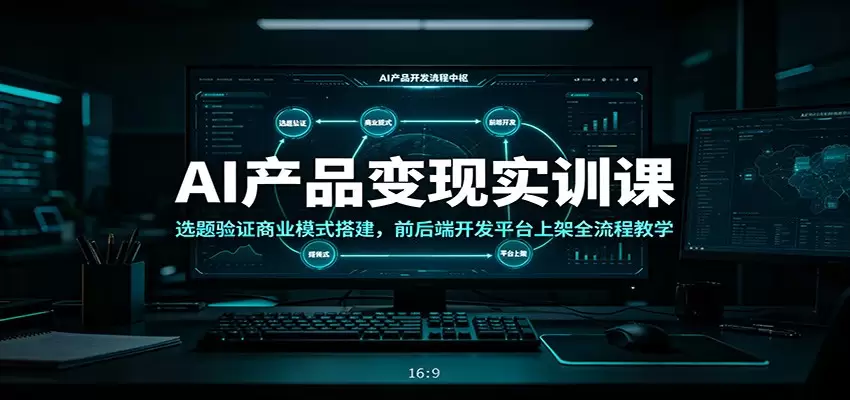 AI产品变现实训课：选题验证商业模式搭建，前后端开发平台上架全流程教学|青心网创站