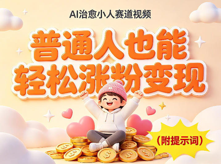 AI治愈小人赛道视频，普通人也能轻松涨粉变现，实操教学（附完整提示词）|青心网创站