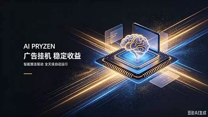 AI Pryzen 广告挂机｜24小时自动跑，日入300-500，新手零门槛|青心网创站