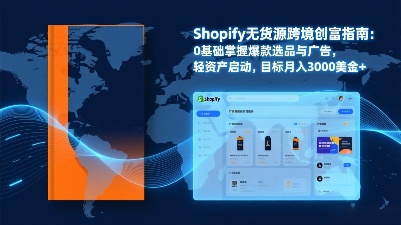 Shopify爆款打法实战:从选品到广告投放,复制爆款模型,驱动独立站月销售额破万刀青心网创青心网创站