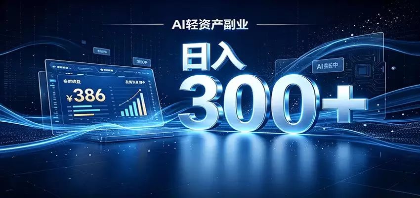 2026 AI轻资产风口，Token中转站小白可入局，日入300+|青心网创站