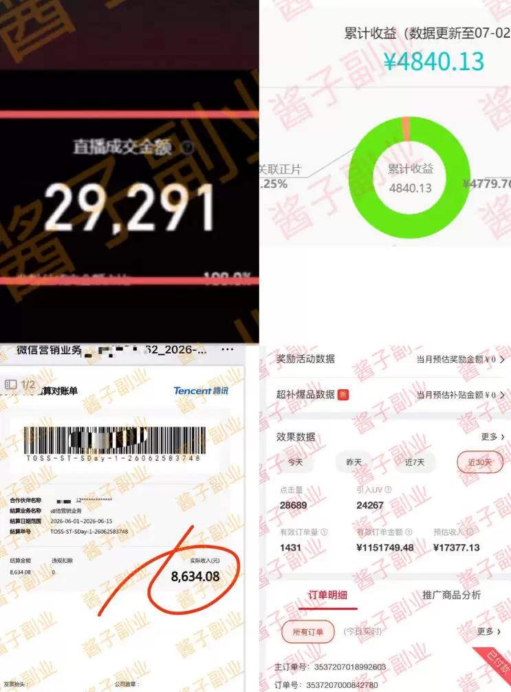 985十年互联网老兵亲测：2026年多个真实落地副业项目，手把手带你搭建被动收入管道（淘宝无人直播、TK拉新、代运营、CSGO……）【揭秘】|青心网创站