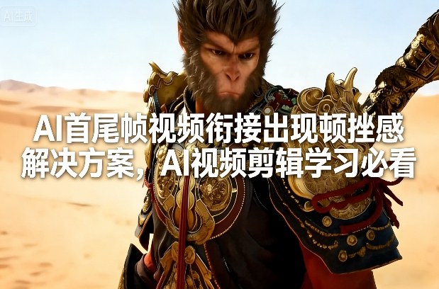 AI首尾帧视频衔接出现顿挫感解决方案，AI视频剪辑学习必看青心网创青心网创站