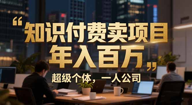从0到年入百万：超级个体实战心得公开，个人IP×精准引流×成交系统全拆解青心网创青心网创站
