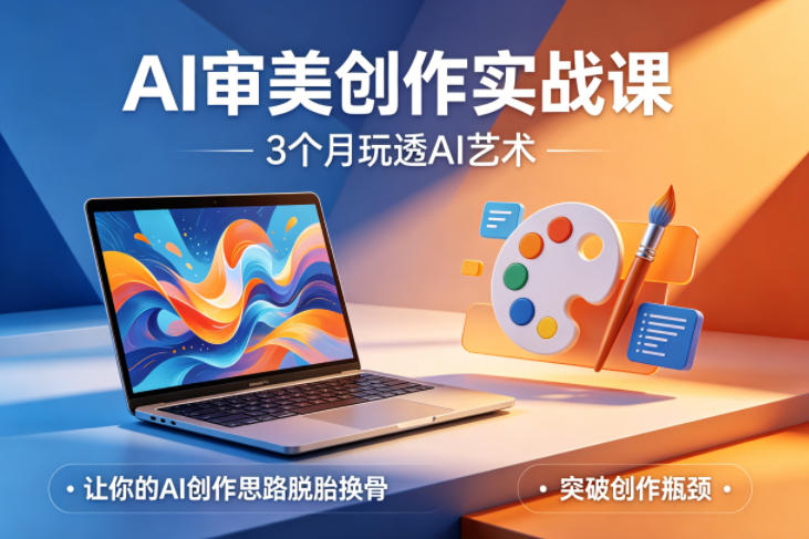 AI审美创作实战课，3个月玩透AI艺术，让你的AI创作思路脱胎换骨，突破创作瓶颈|青心网创站