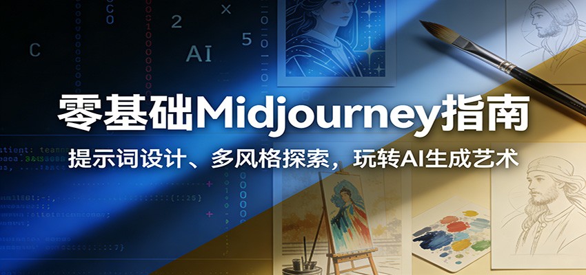 图片[1]青心网创零基础Midjourney指南：提示词设计、多风格探索，玩转AI生成艺术青心网创青心网创站